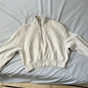 Nike Women's Cream Half-Zip Top